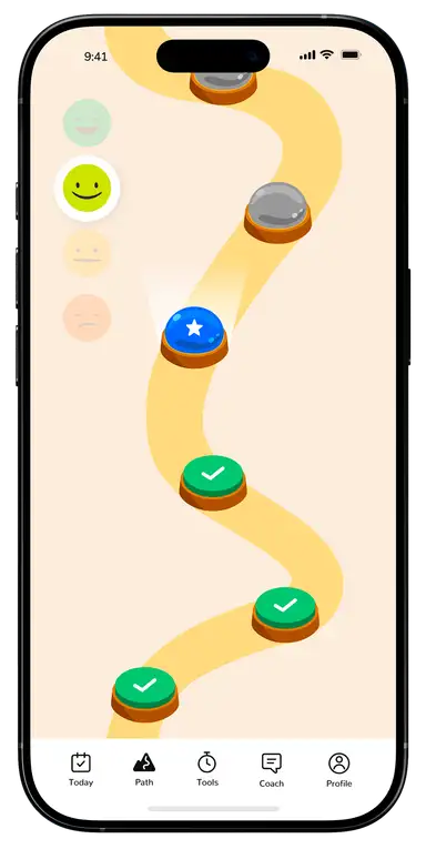 Tiny Step Plan feature on phone